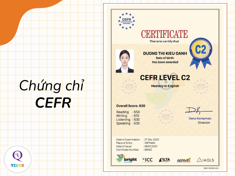 Chứng chỉ tiếng Anh CEFR