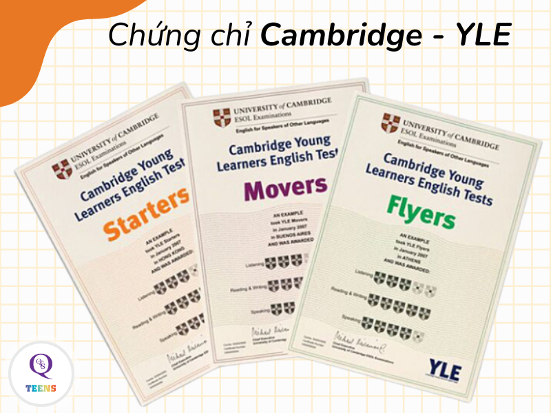 Chứng chỉ tiếng anh Cambridge - YLE