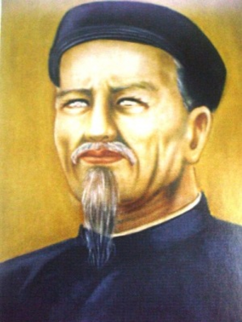 Tranh vẽ nhà thơ Nguyễn Đình Chiểu.